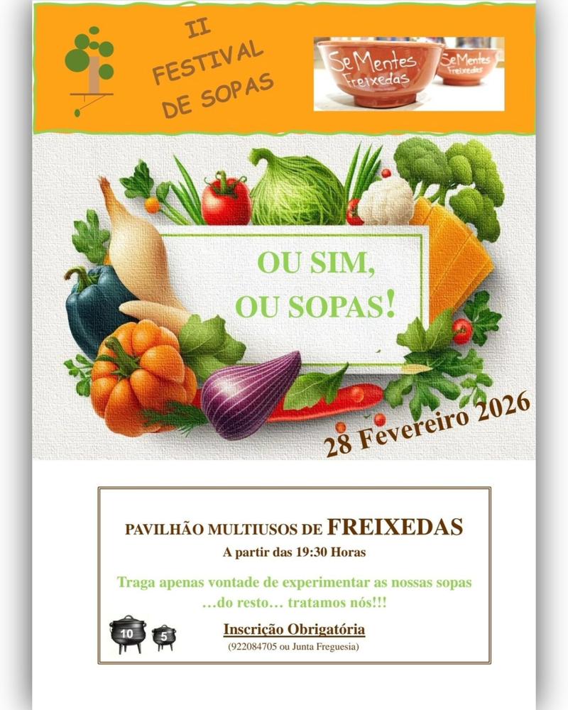Cartaz oficial: Festival de Sopas de Freixedas