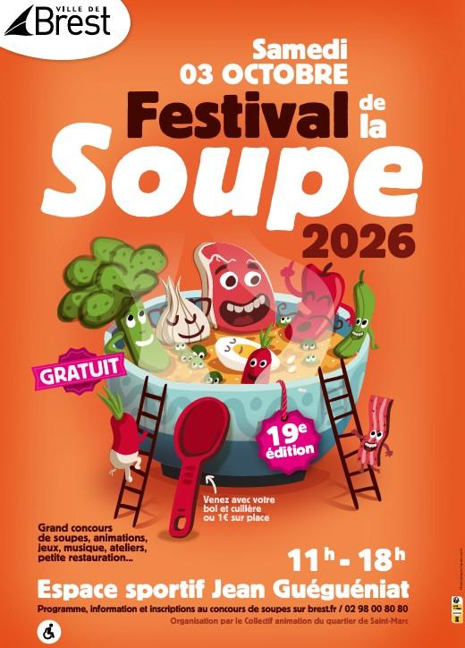 Official poster: 19th Festival de la Soupe