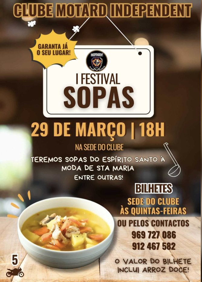 Cartaz oficial: Festival de Sopas