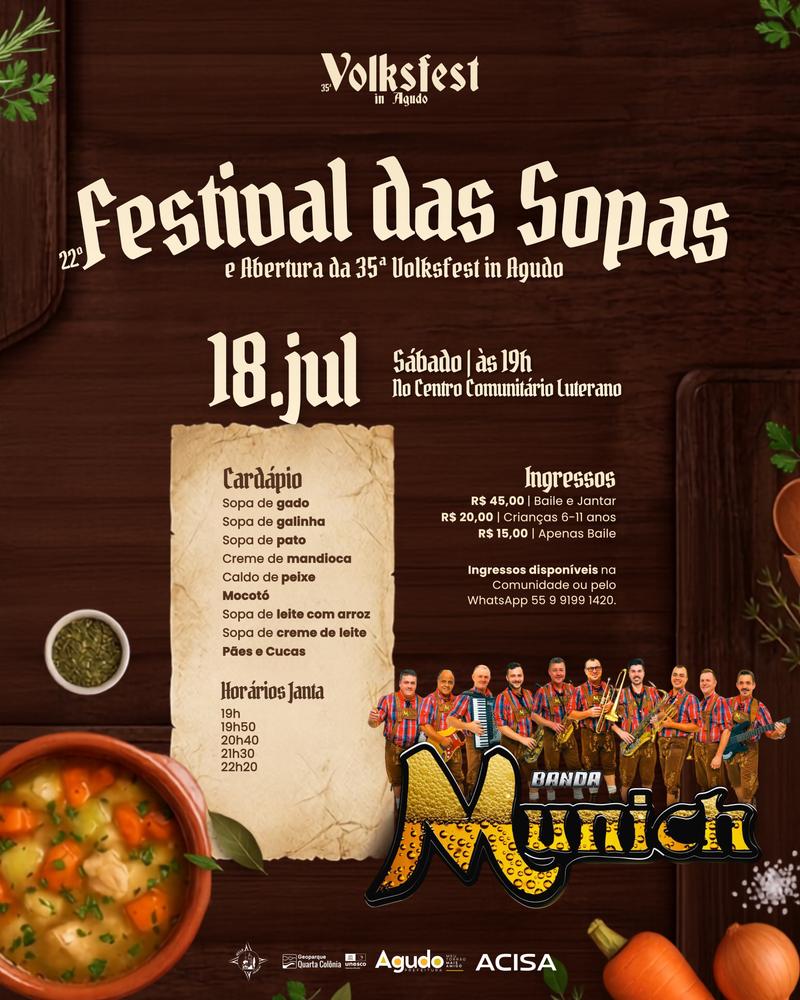Official poster: 22º Festival das Sopas
