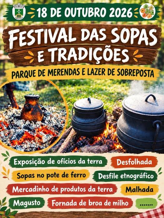 Cartaz oficial: Festival das Sopas e Tradições de Sobreposta