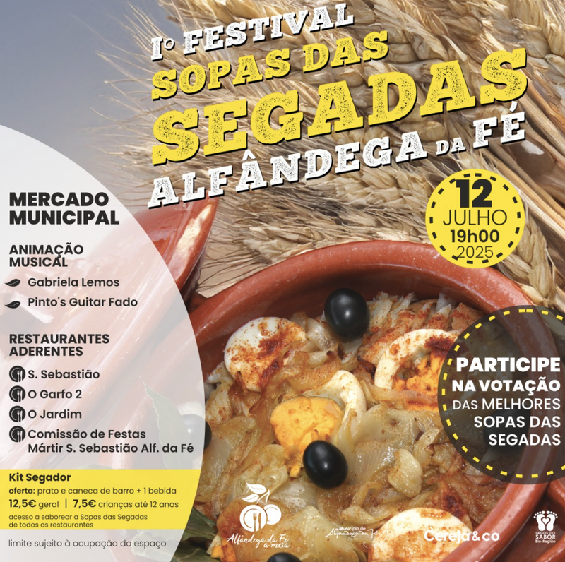 Cartaz oficial: Festival das Sopas das Segadas