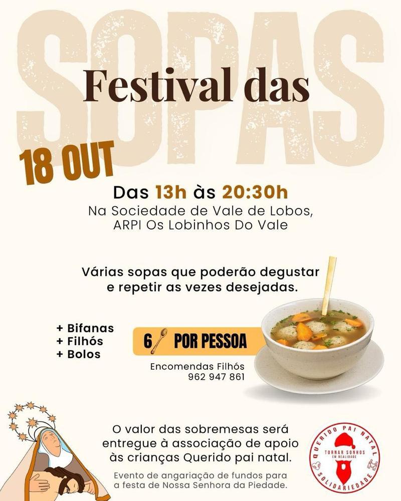 Cartaz oficial: Festival das Sopas