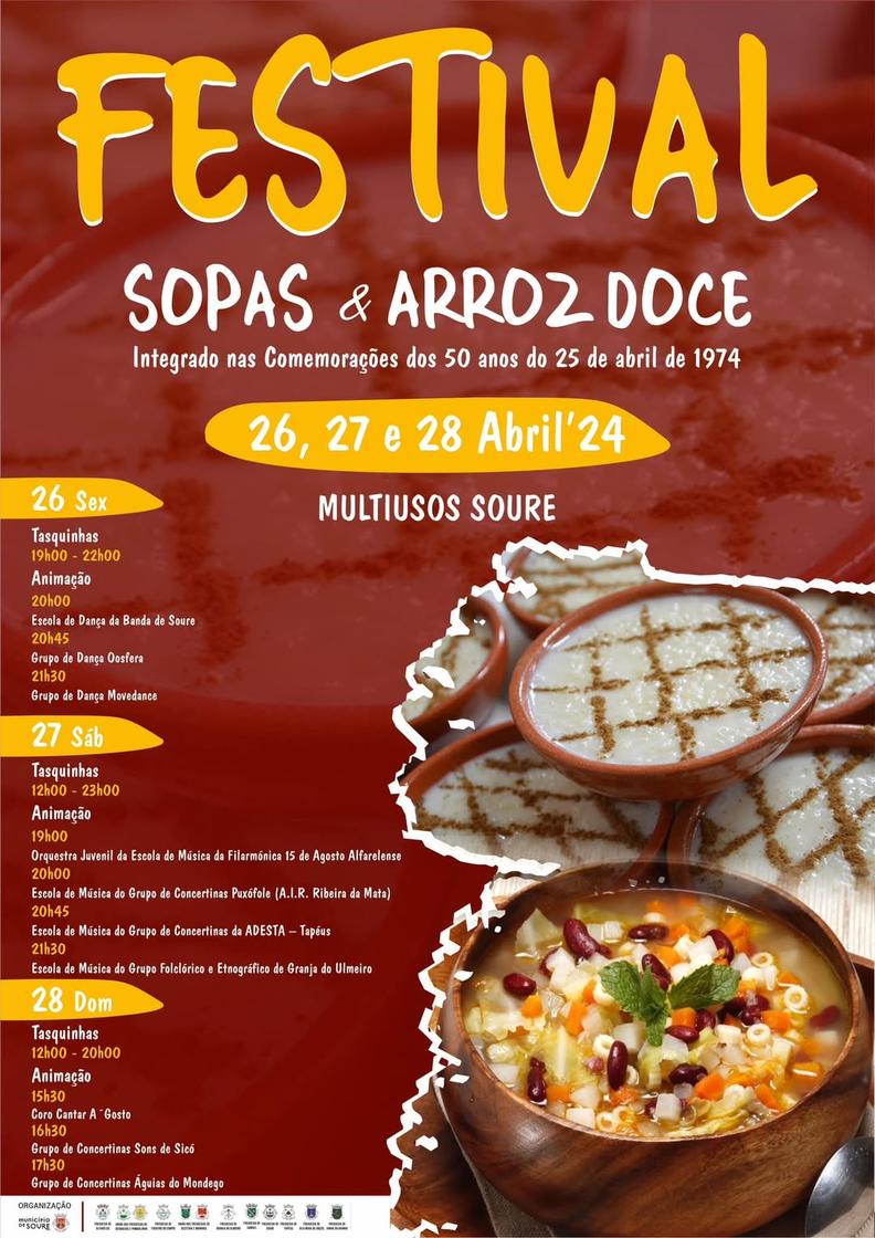 Cartaz oficial: Festival de Sopas e Arroz Doce de Soure