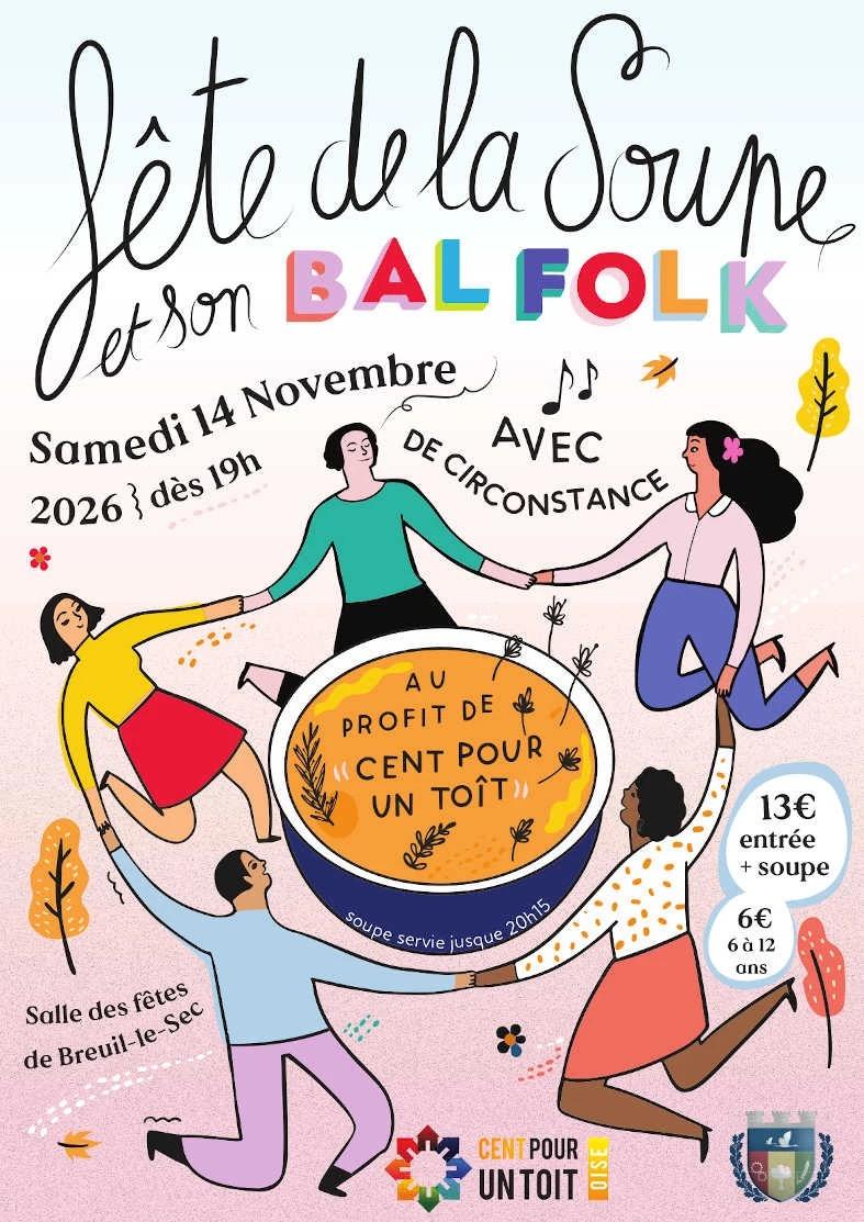 Official poster: Bal et Fête de la Soupe de Breuil-le-Sec