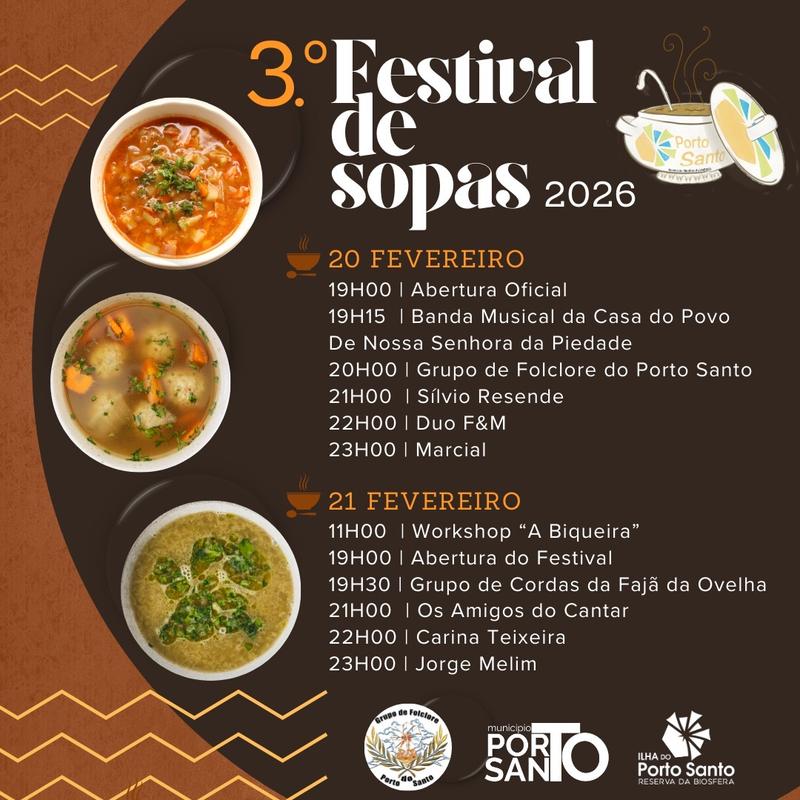 Cartaz oficial: 3.º Festival de Sopas
