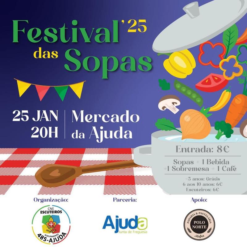 Cartaz oficial: Festival das Sopas da Ajuda