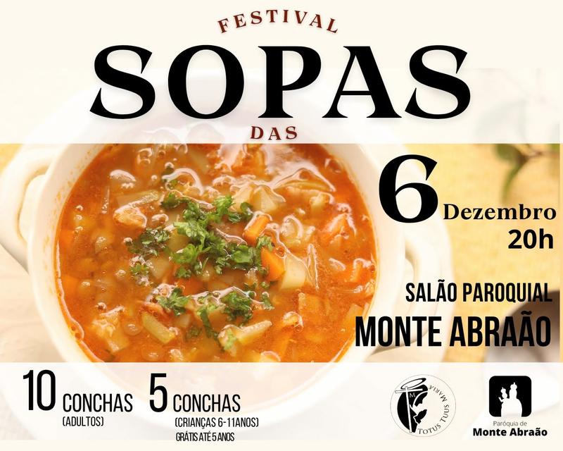 Cartaz oficial: Festival das Sopas da Paróquia de Monte Abraão