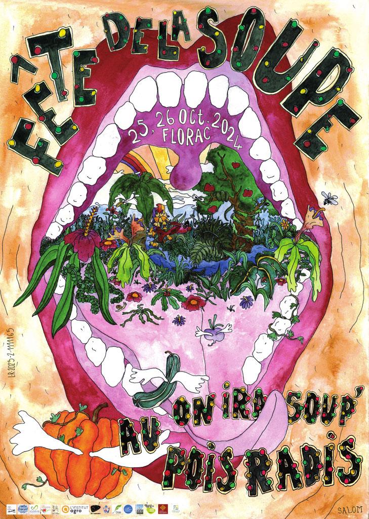 Official poster: On ira soup' au pois radis