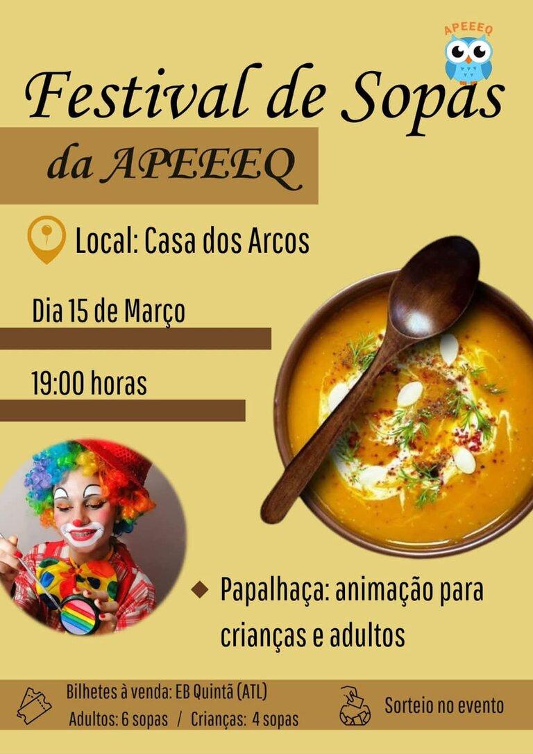 Cartaz oficial: Festival de Sopas da APEEEQ