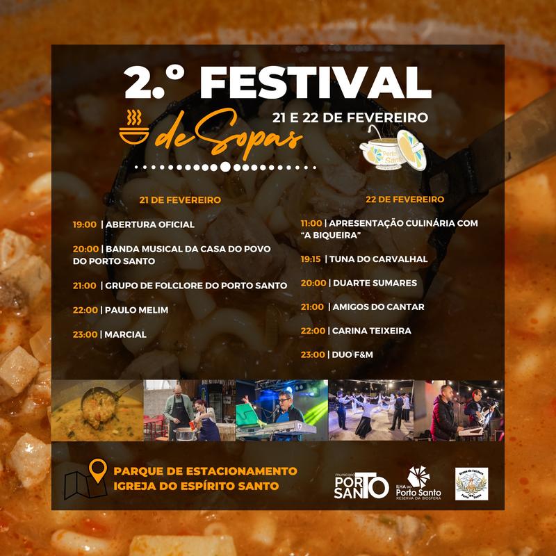 Cartaz oficial: 2.º Festival de Sopas