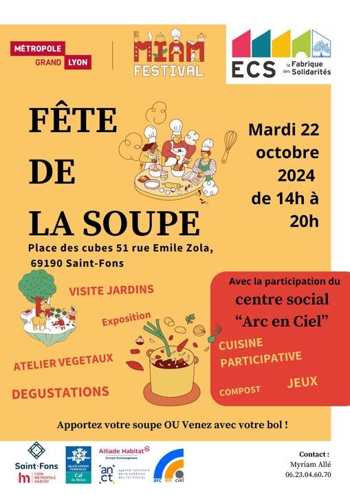 Official poster: Fête de la Soupe de Saint-Fons