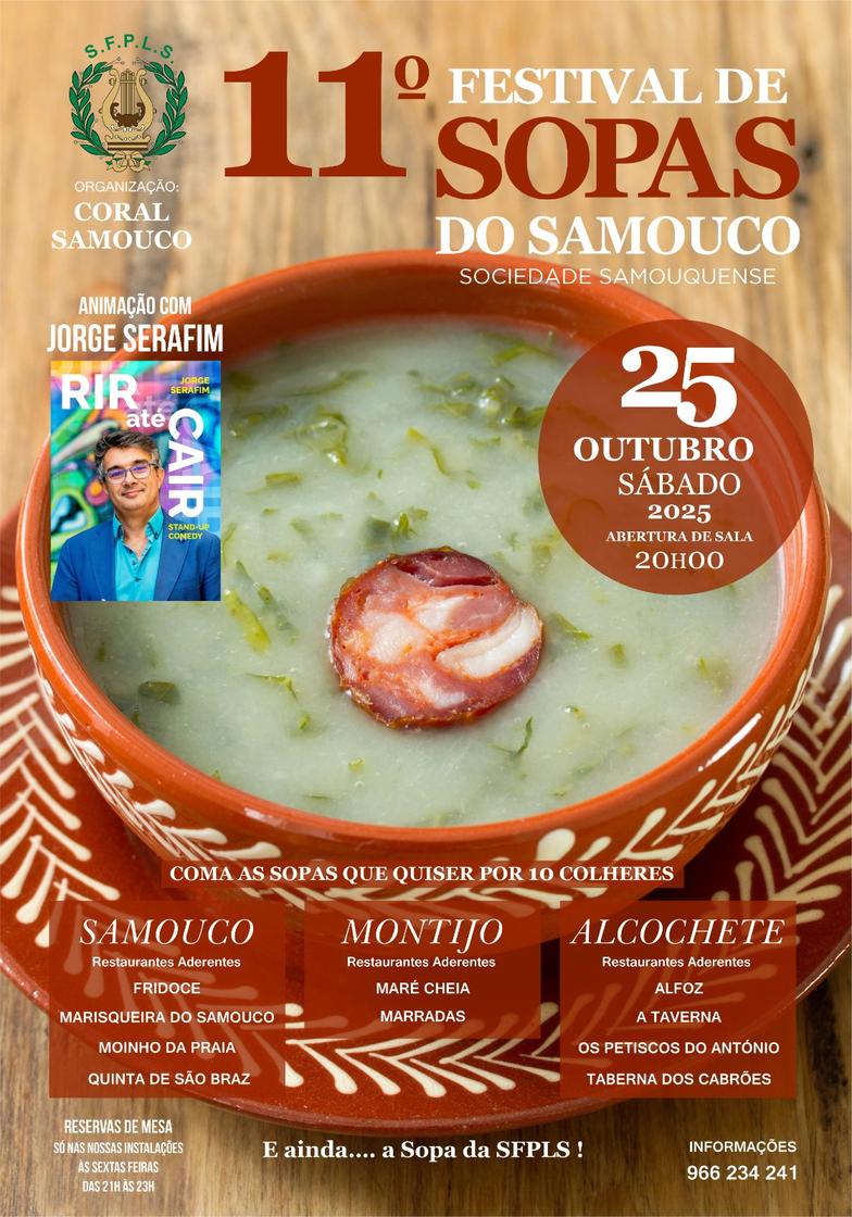 Cartaz oficial: 11º Festival de Sopas do Samouco