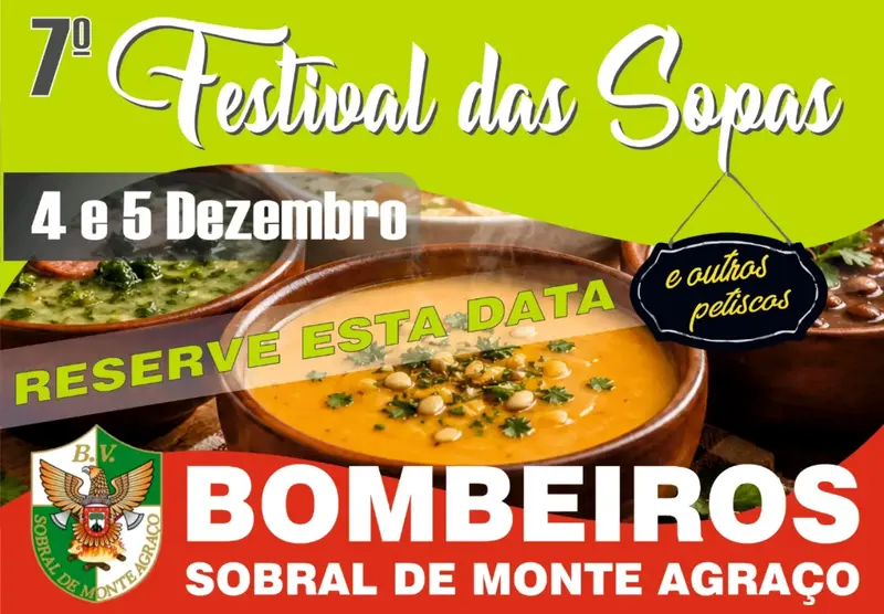 Official poster: Festival das Sopas dos Bombeiros do Sobral de Monte Agraço