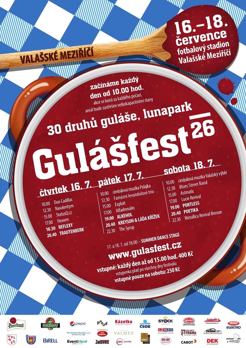 Official poster: Gulášfest Valašské Meziříčí