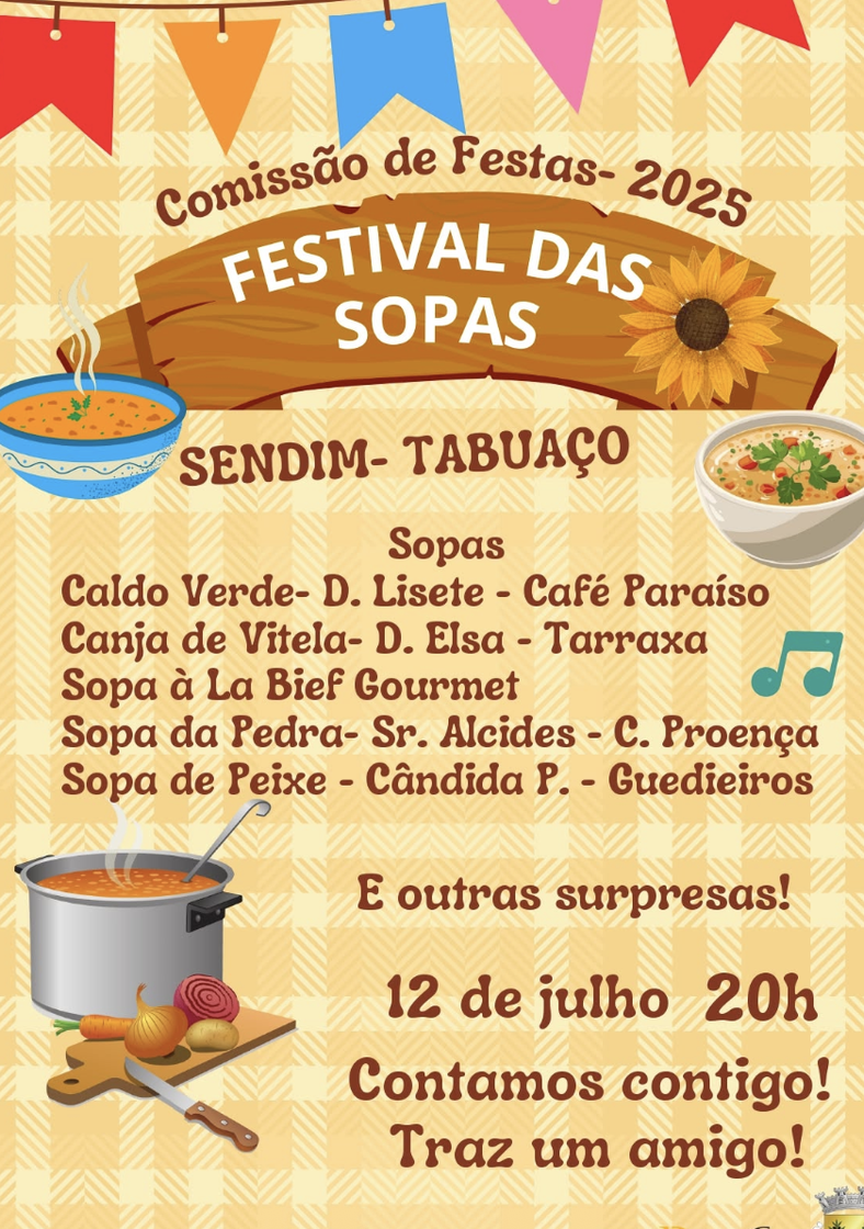 Cartaz oficial: Festival das Sopas de Sendim