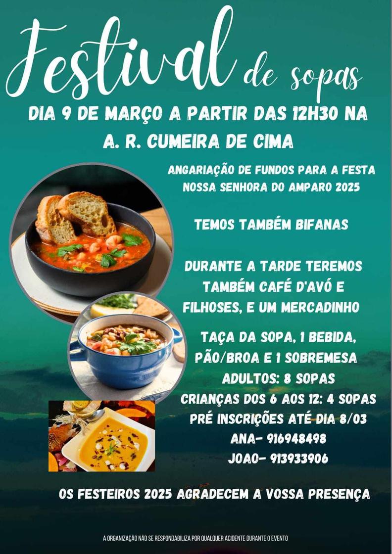 Cartaz oficial: Festival de Sopas