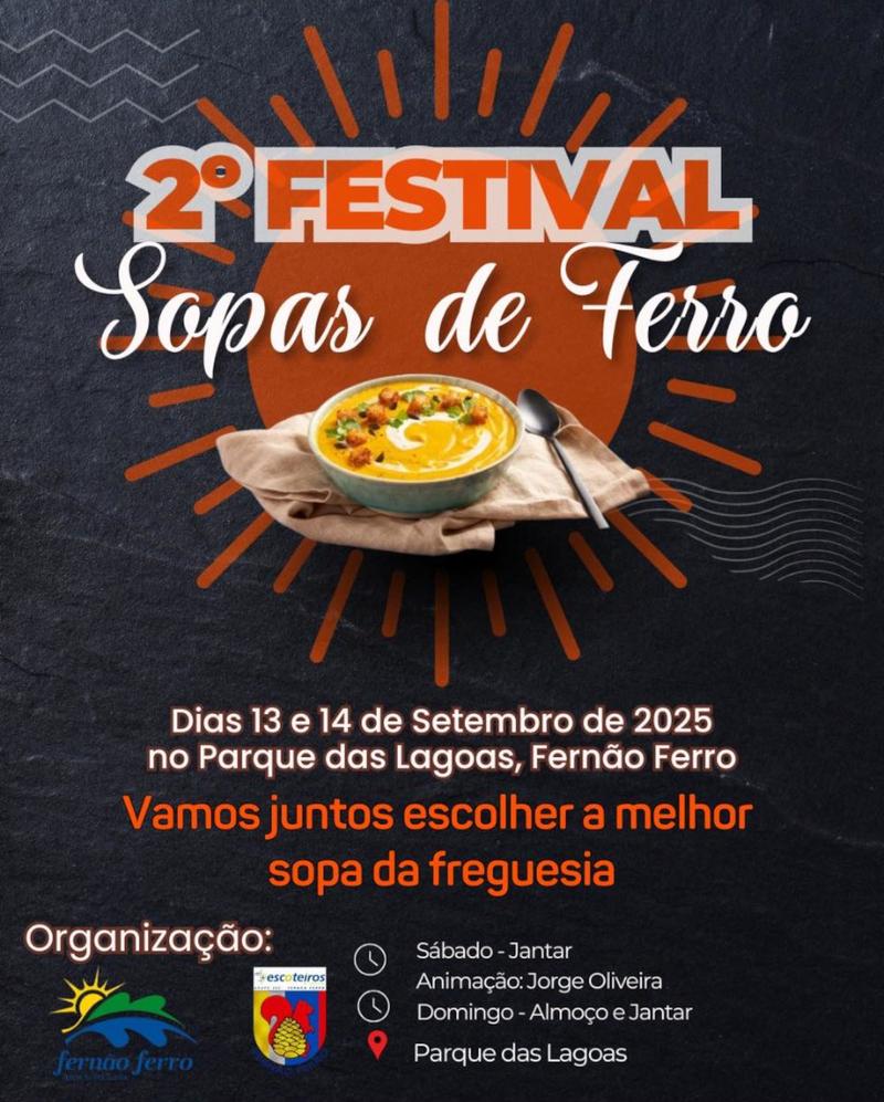 Cartaz oficial: 2.º Festival Sopas de Ferro