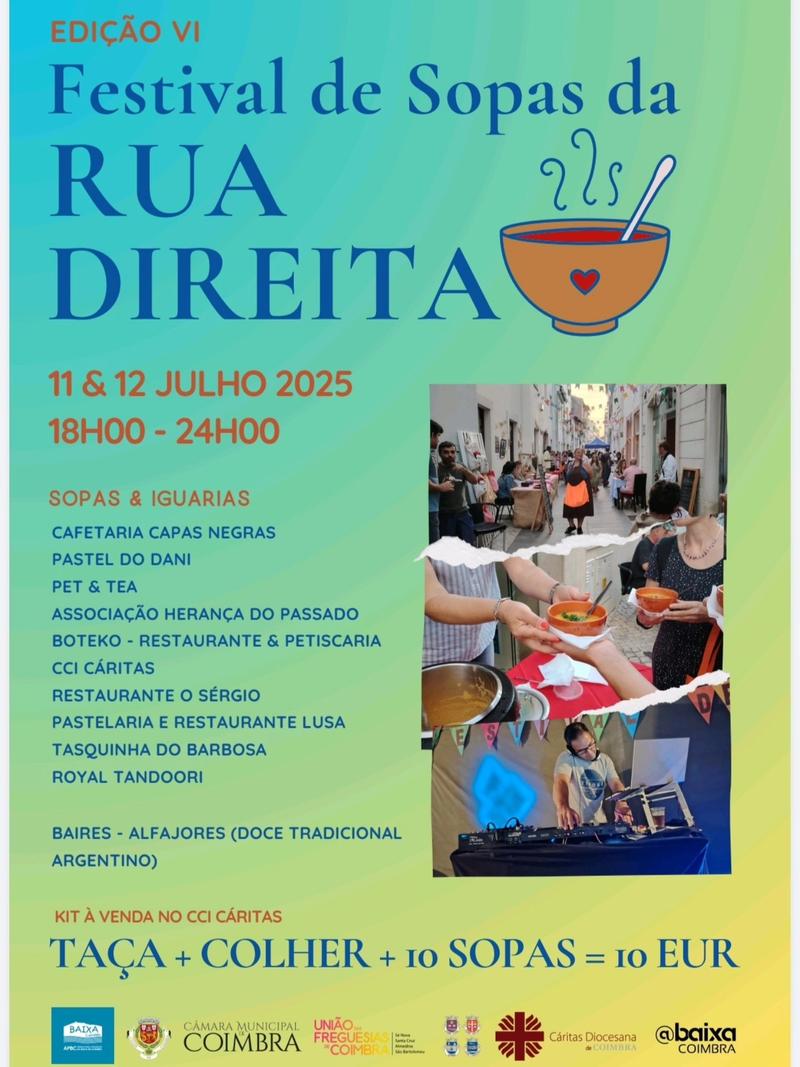 Cartaz oficial: VI Festival de Sopas da Rua Direita