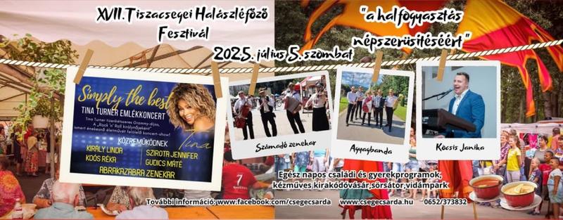 Official poster: Tiszacsegei Halászléfőző Fesztivál
