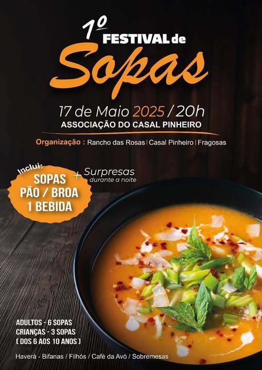 Cartaz oficial: Festival de Sopas em Casal Pinheiro