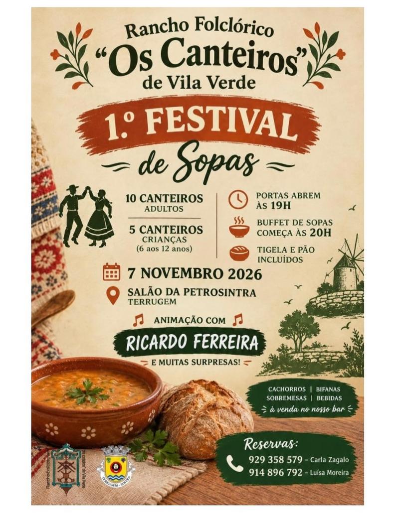 Official poster: Festival de Sopas dos Canteiros