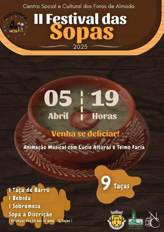 Cartaz oficial: Festival das Sopas dos Foros de Almada