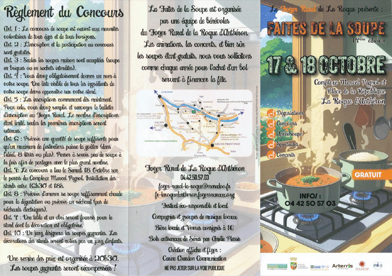Official poster: Faites de la Soupe de La Roque-d'Anthéron