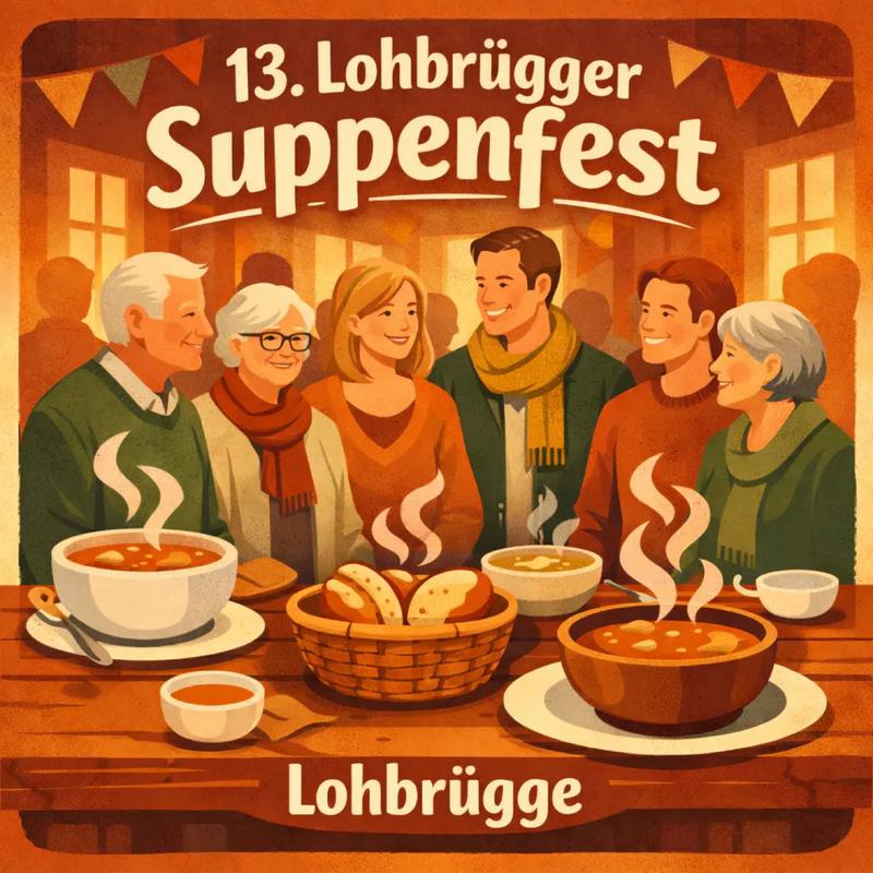 Official poster: 13th Lohbrügger Suppenfest