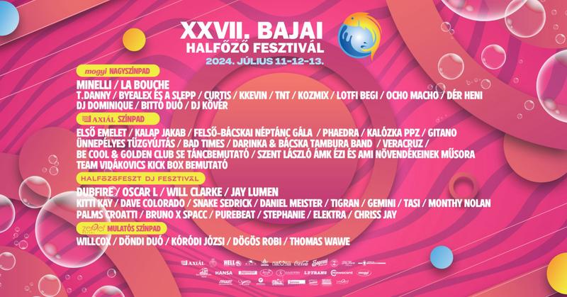 Official poster: Bajai Halfőző Fesztivál