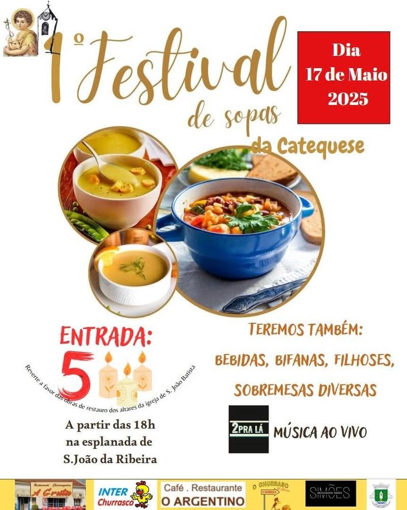 Cartaz oficial: 1º Festival de Sopas da Catequese