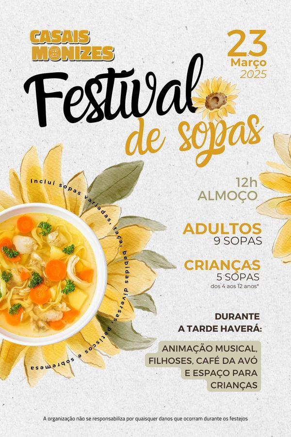 Cartaz oficial: Festival de Sopas de Casais Monizes