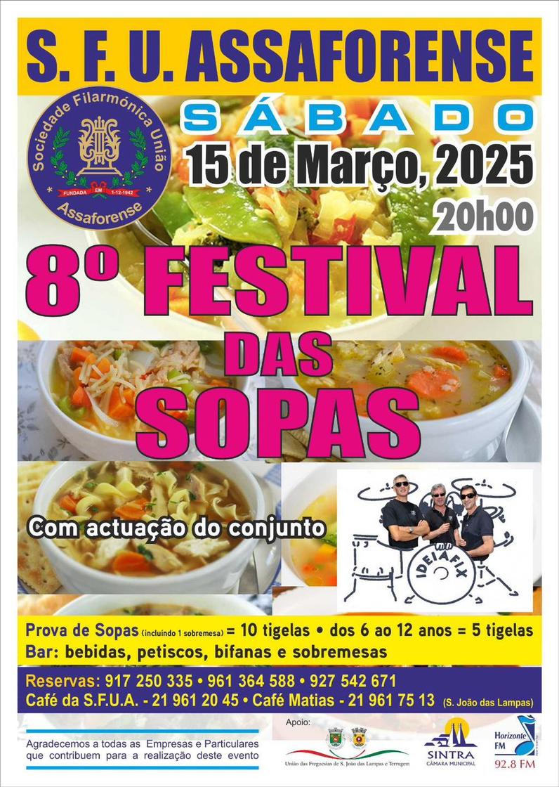 Cartaz oficial: Festival das Sopas da Assaforense