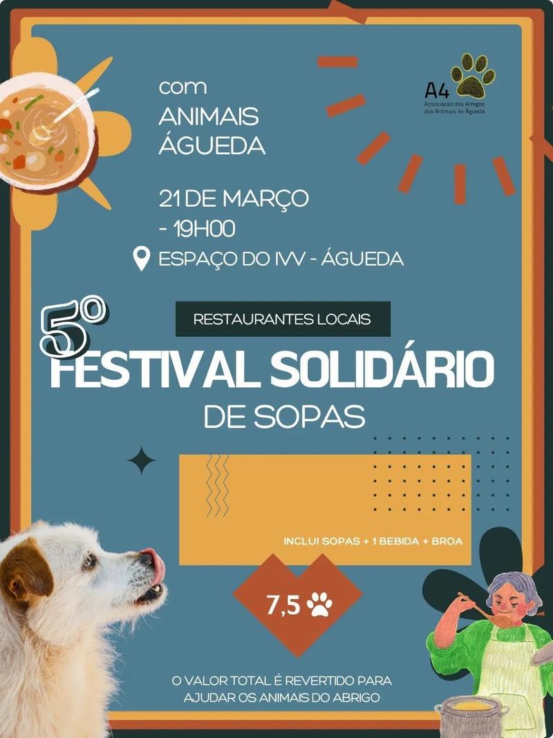 Cartaz oficial: Festival Solidário de Sopas de Águeda