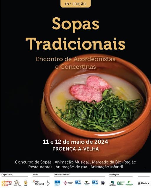 Cartaz oficial: Festival de Sopas Tradicionais de Proença-a-Velha