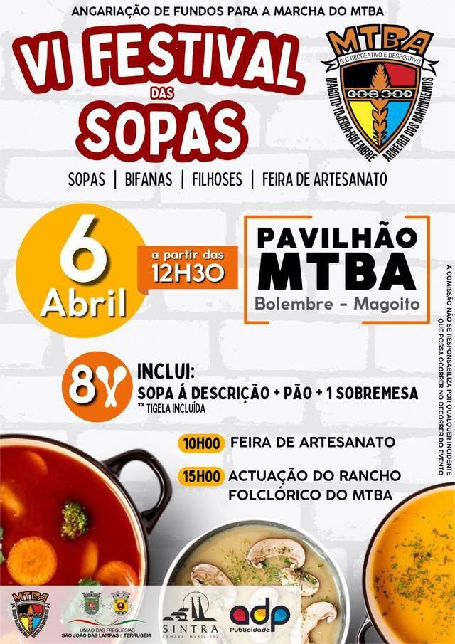 Cartaz oficial: Festival das Sopas do MTBA