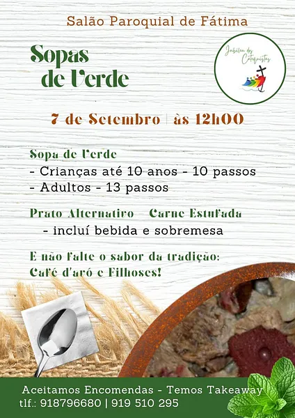 Almoço de Sopas de Verde - Fátima  2025