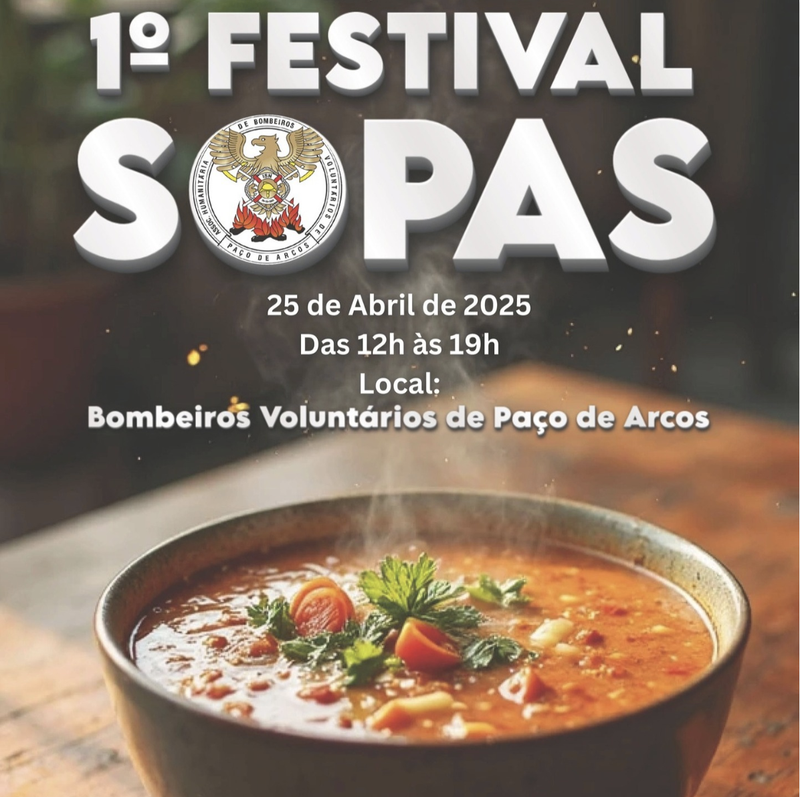 Cartaz oficial: 1.º Festival das Sopas