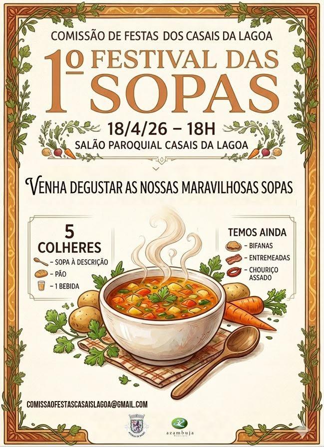 Cartaz oficial: Festival das Sopas dos Casais da Lagoa