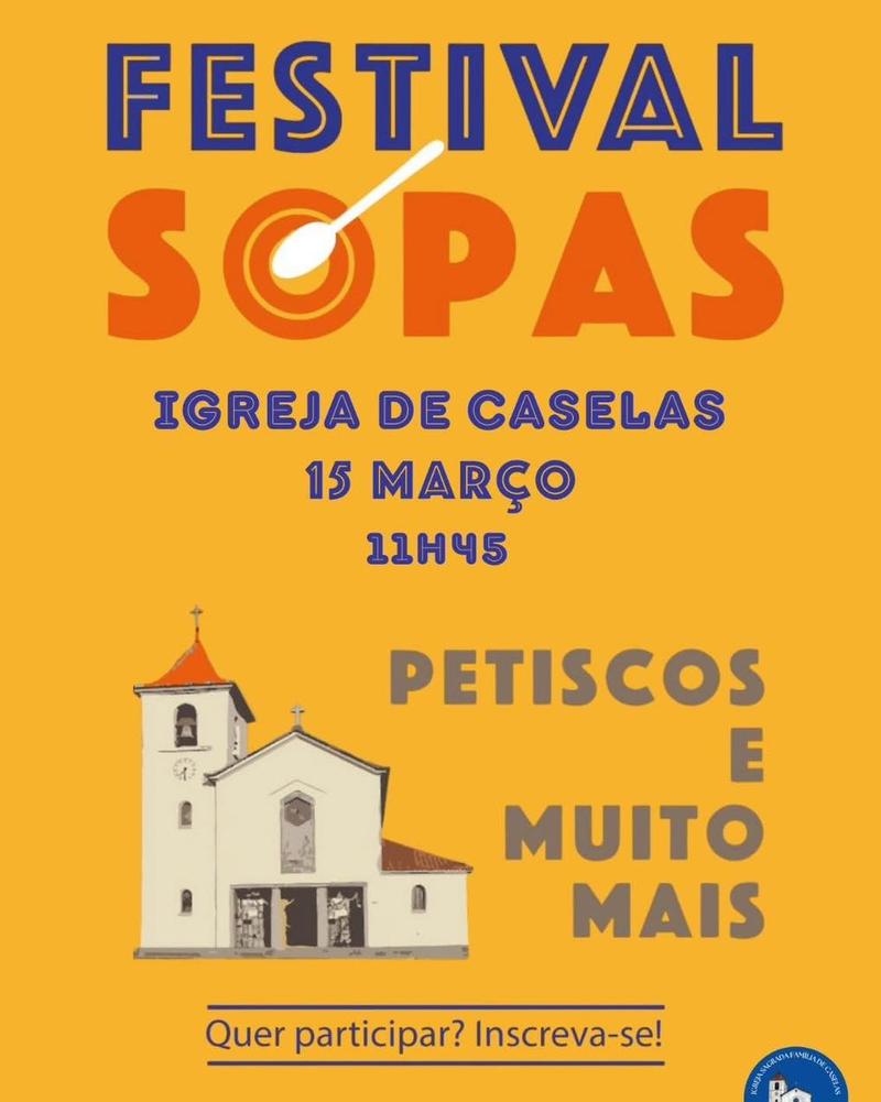 Cartaz oficial: Festival de Sopas da Igreja de Caselas