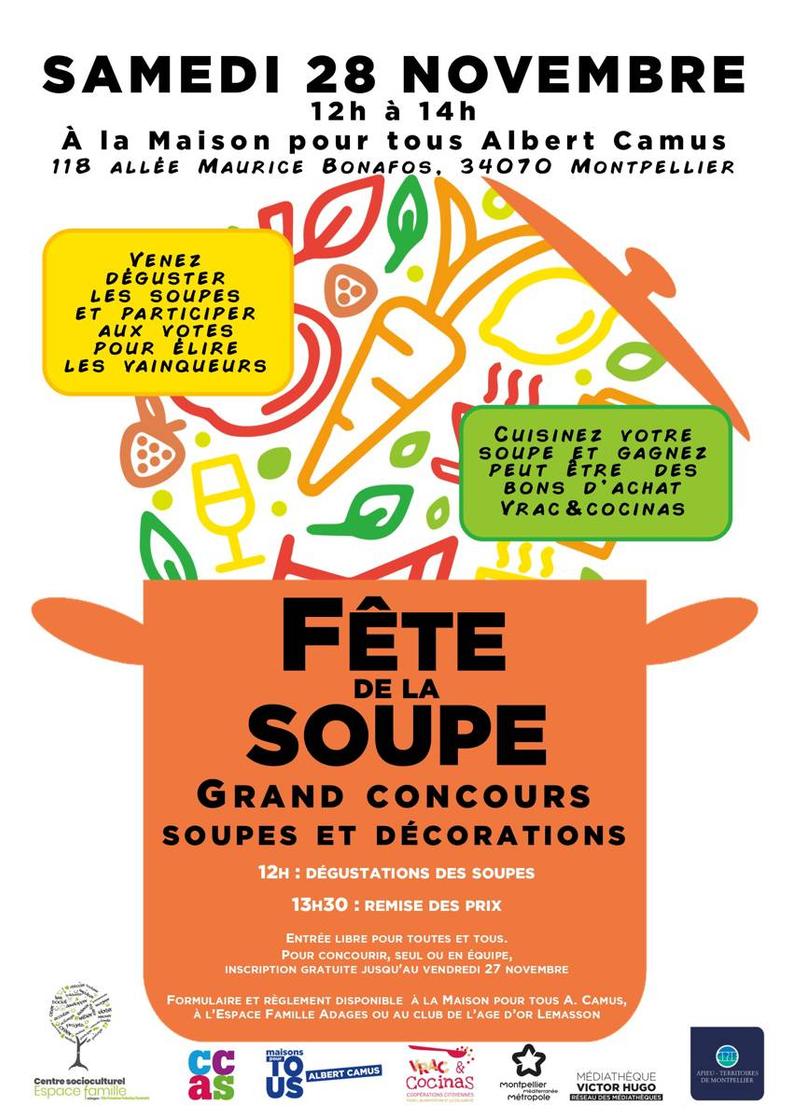 Cartaz oficial: Fête de la Soupe de Montpellier, Mas Drevon