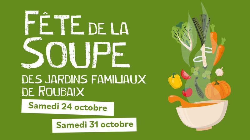 Official poster: Fête de la Soupe des Jardins Familiaux de Roubaix
