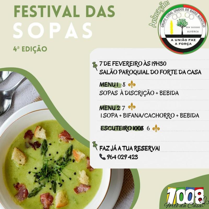 Cartaz oficial: Festival das Sopas do Forte da Casa