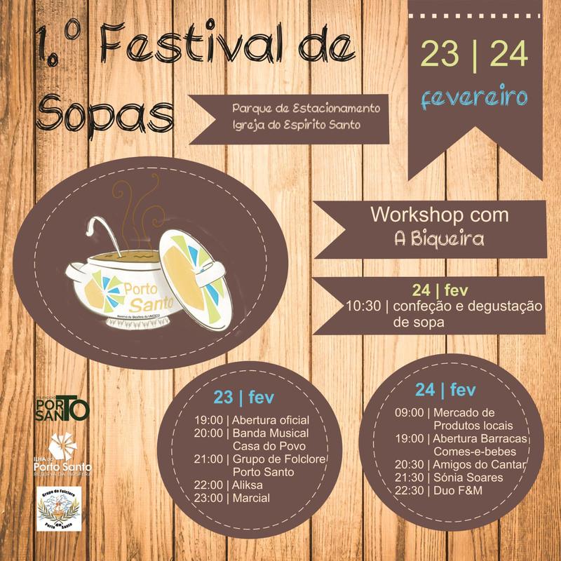 Cartaz oficial: Festival de Sopas do Porto Santo