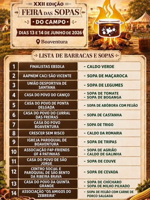 Cartaz oficial: Feira das Sopas do Campo