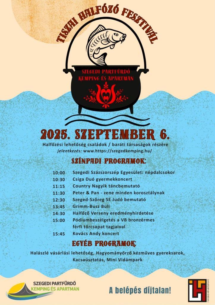 Official poster: Tiszai Halfőző Fesztivál Szeged