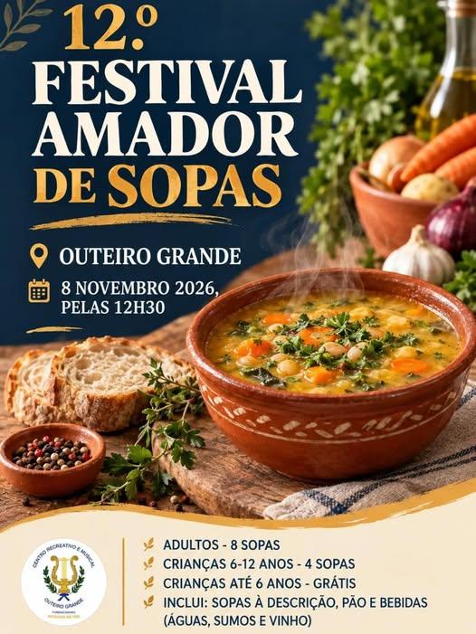 Official poster: Festival Amador de Sopas de Outeiro Grande