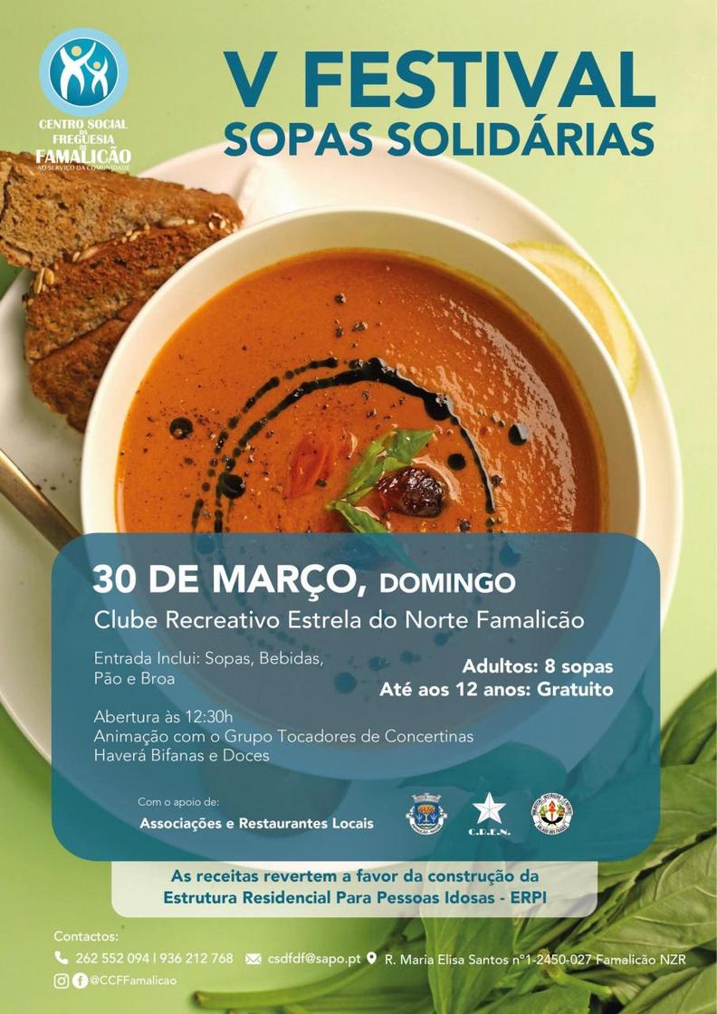 Cartaz oficial: Festival das Sopas de Famalicão