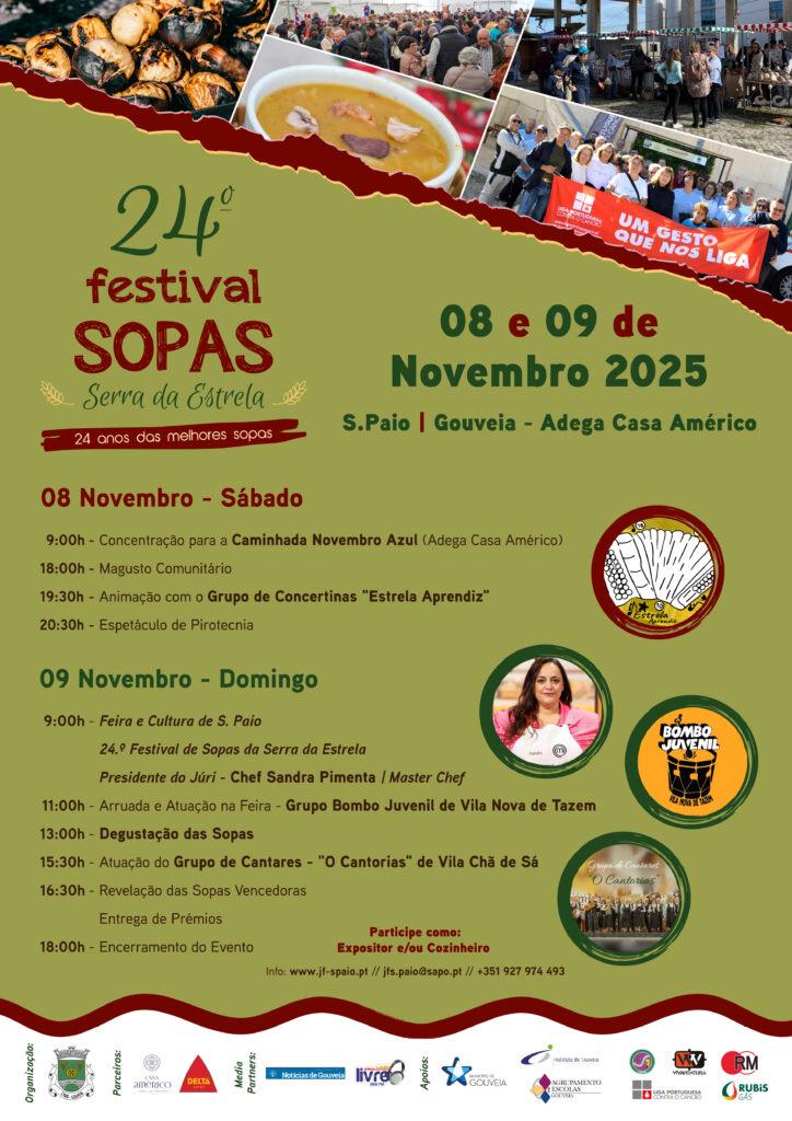 Cartaz oficial: 24.º Festival das Sopas da Serra da Estrela