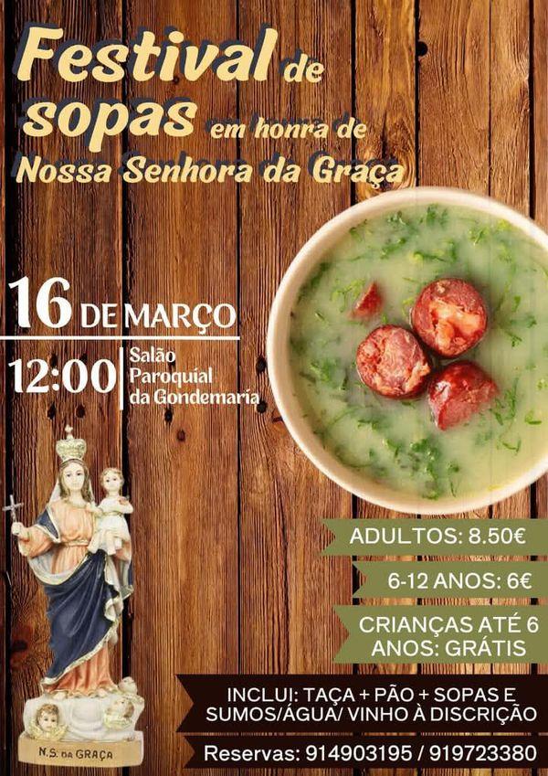 Cartaz oficial: Festival de Sopas da Gondemaria